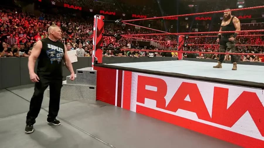 braun strowman brock lesnar raw
