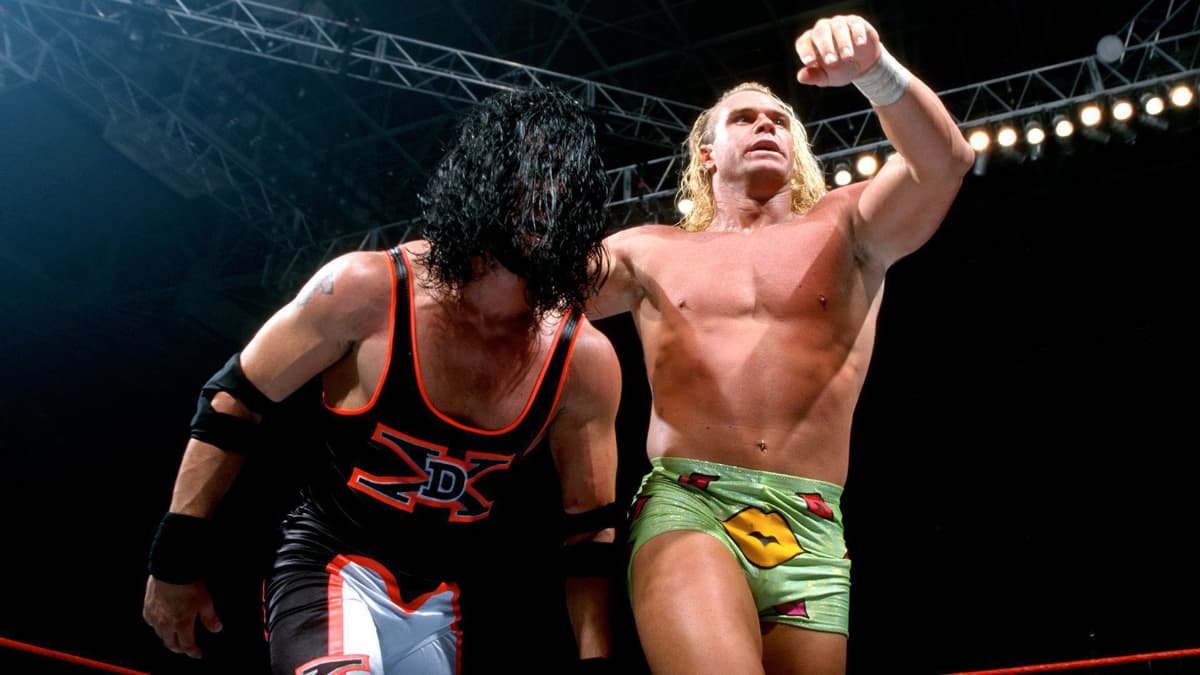 Billy Gunn and X-Pac wrestling at WWE King of the Ring 1999