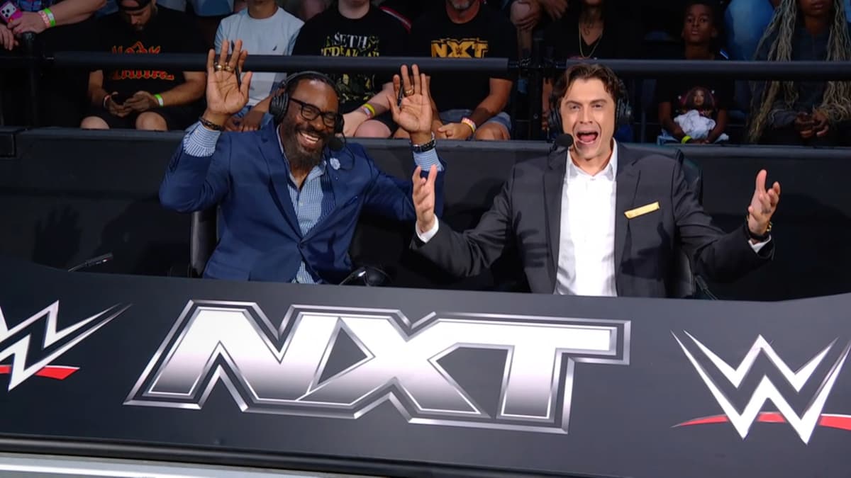 Booker T being happy with Vic Joseph