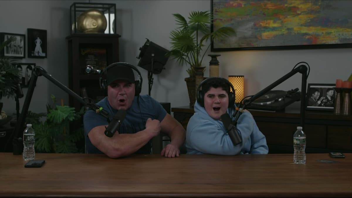 Big Boom and Big Justice giving a big BOOM