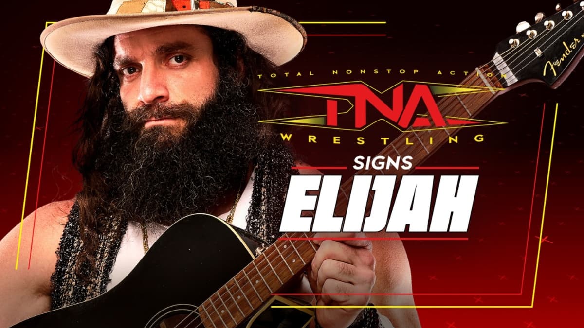 Graphic for Elijah signing with TNA
