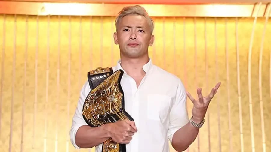 Kazuchika Okada wrestling dontaku press conference.jpg