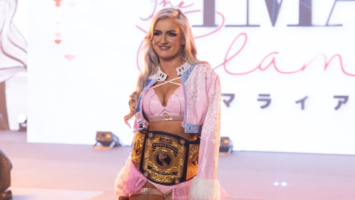 Mariah May with the AEW Women's World Title
