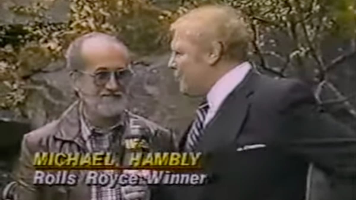 Michael Hambly being interviewed by Lord Alfred Hayes