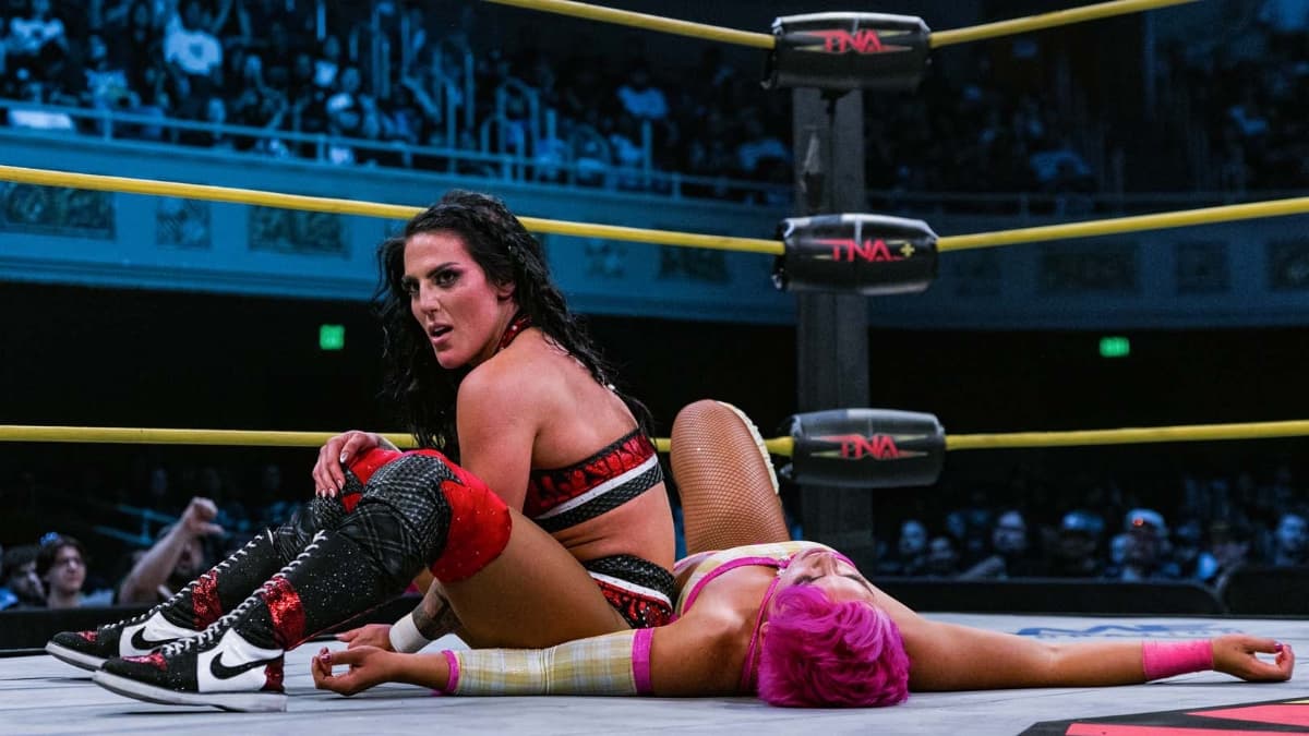 Tessa Blanchard looking annoyed on May 2026 episode of TNA IMPACT