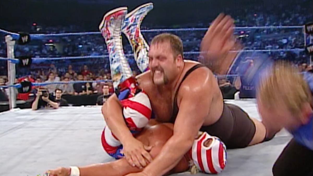 The Big Show pinning Mr America on June 2003 episode of WWE SmackDown