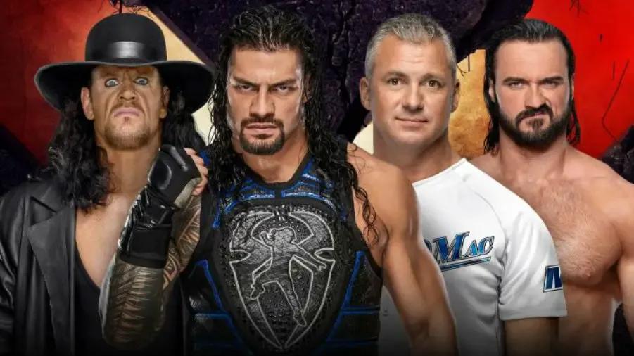 undertaker roman reigns drew mcintyre shane mcmahon