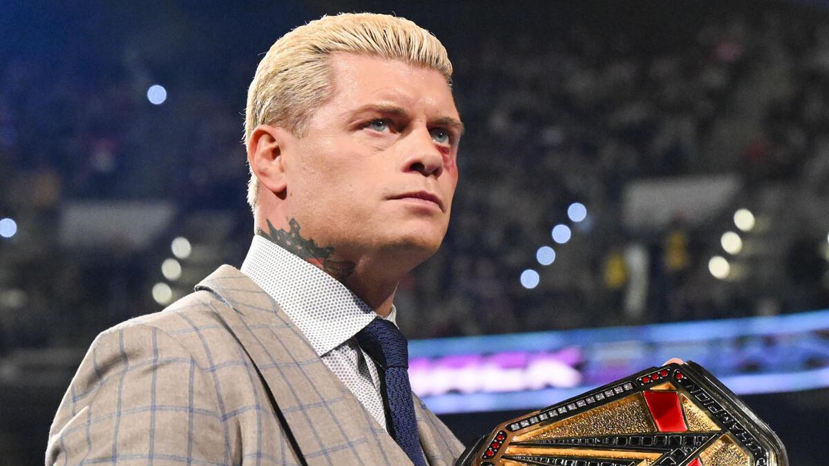 Cody Rhodes with a black eye on a March 2025 episode of WWE SmackDown