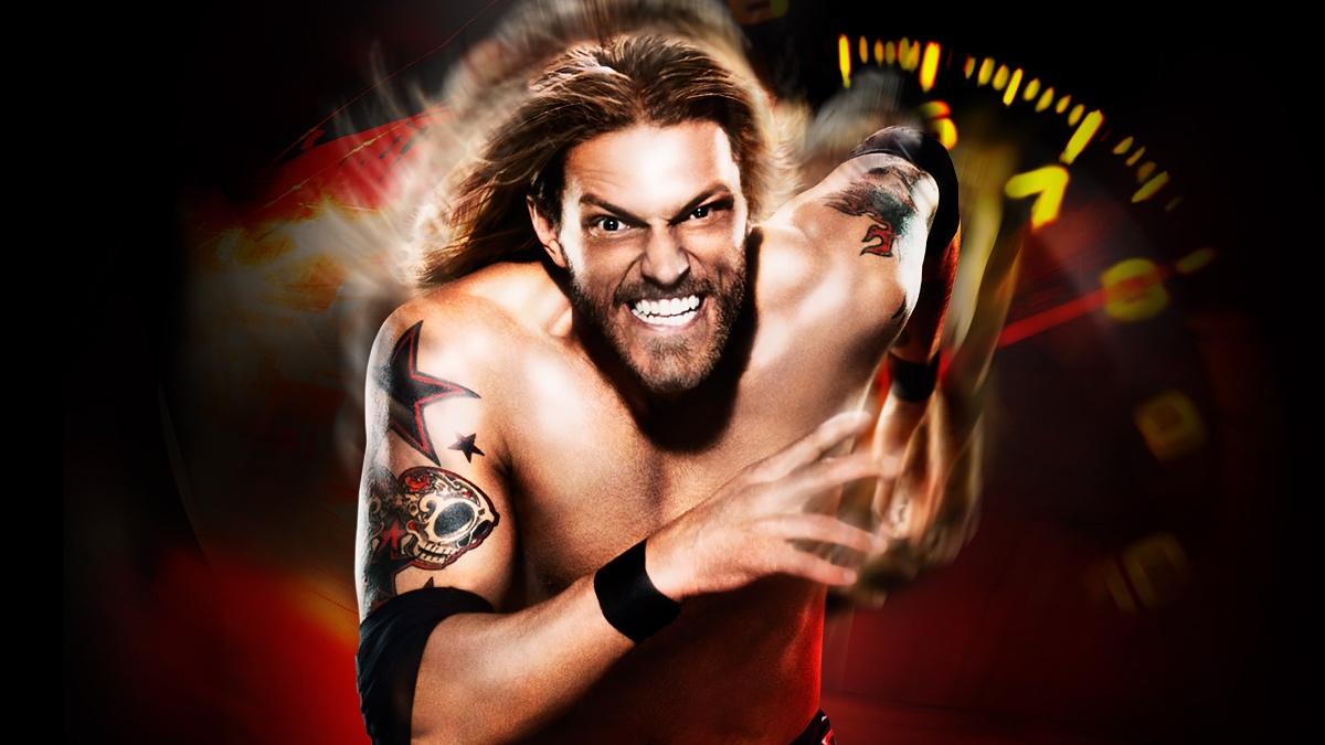 Edge running on WWE Over The Limit 2010 poster