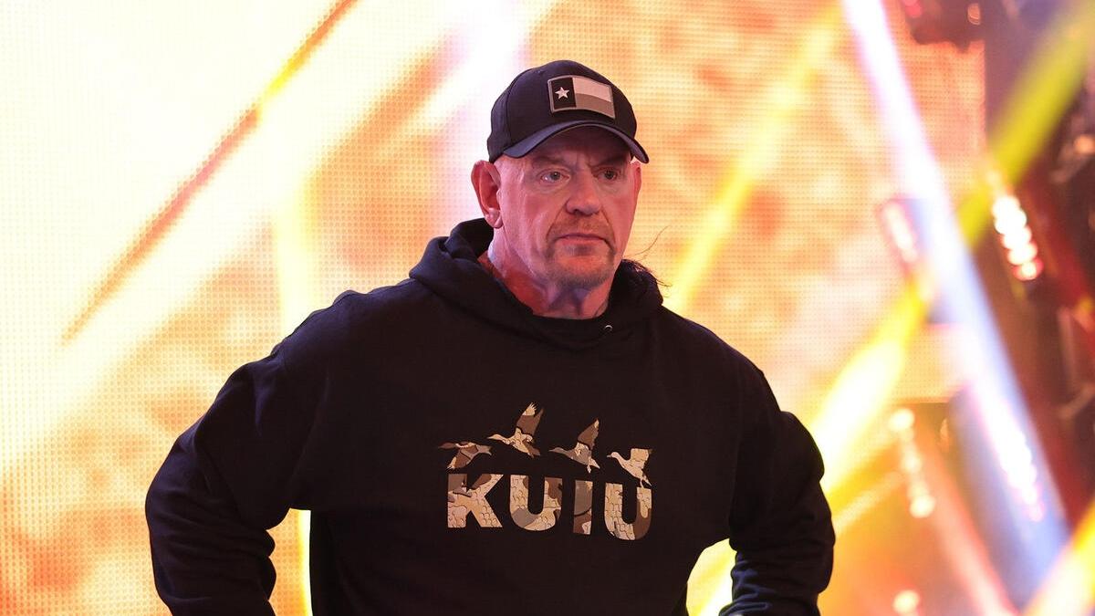 The Undertaker behind the scenes at NXT