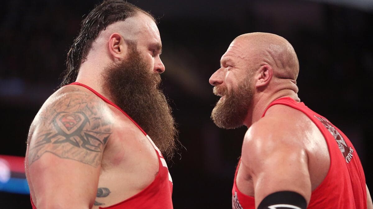 Braun Strowman going face to face with Triple H at WWE Survivor Series 2017