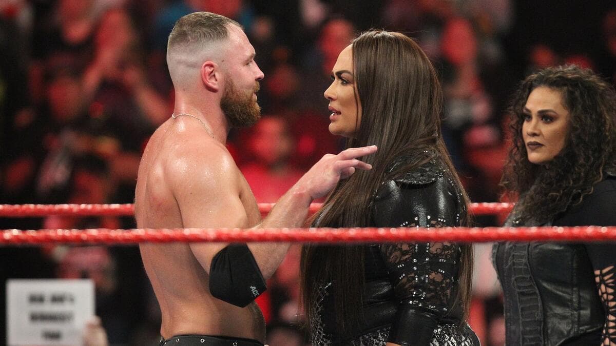 Dean Ambrose face to face with Nia Jax