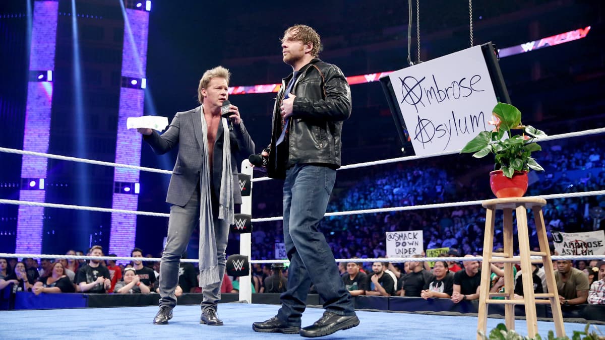 Dean Ambrose and Chris Jericho on the Ambrose Asylum
