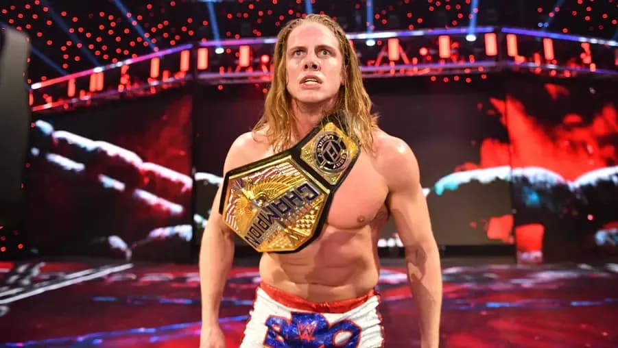 Riddle with the United States Championship at WWE Elimination Chamber 2021.jpg
