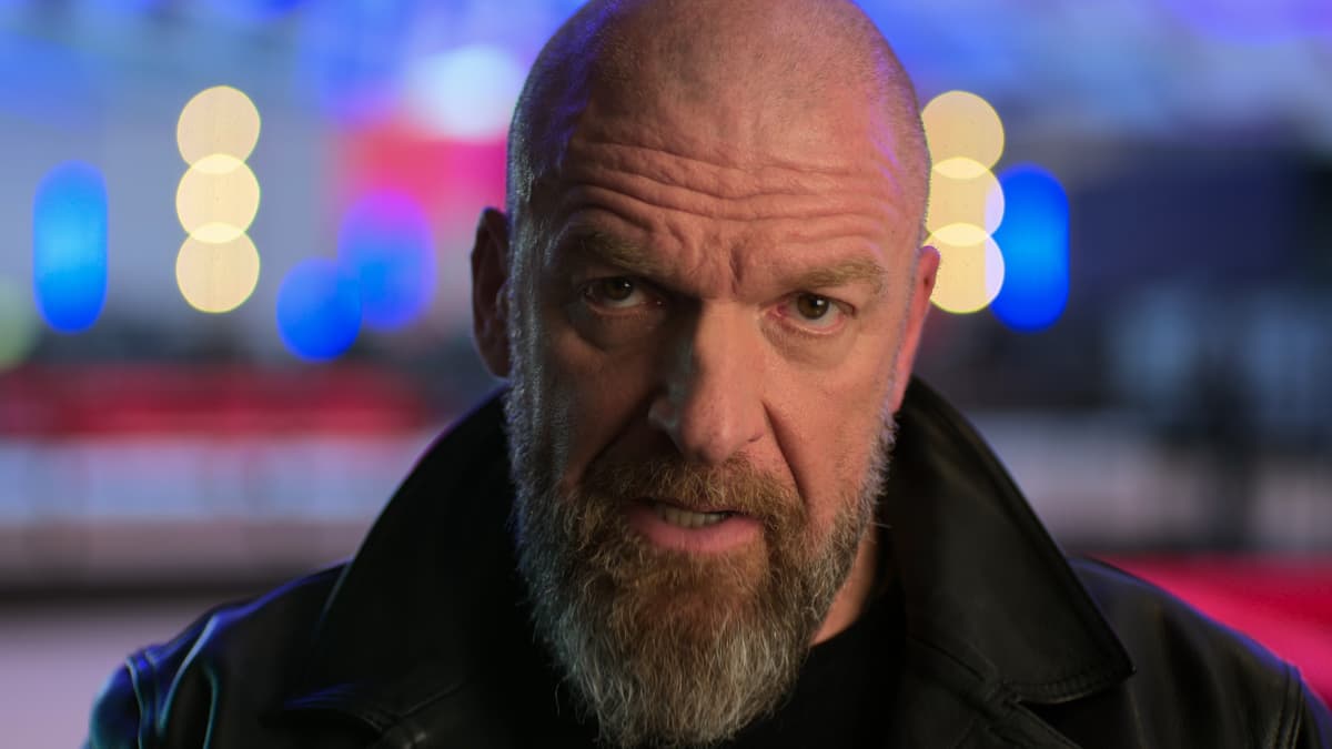 Triple H looking down and ahead on WWE Unreal