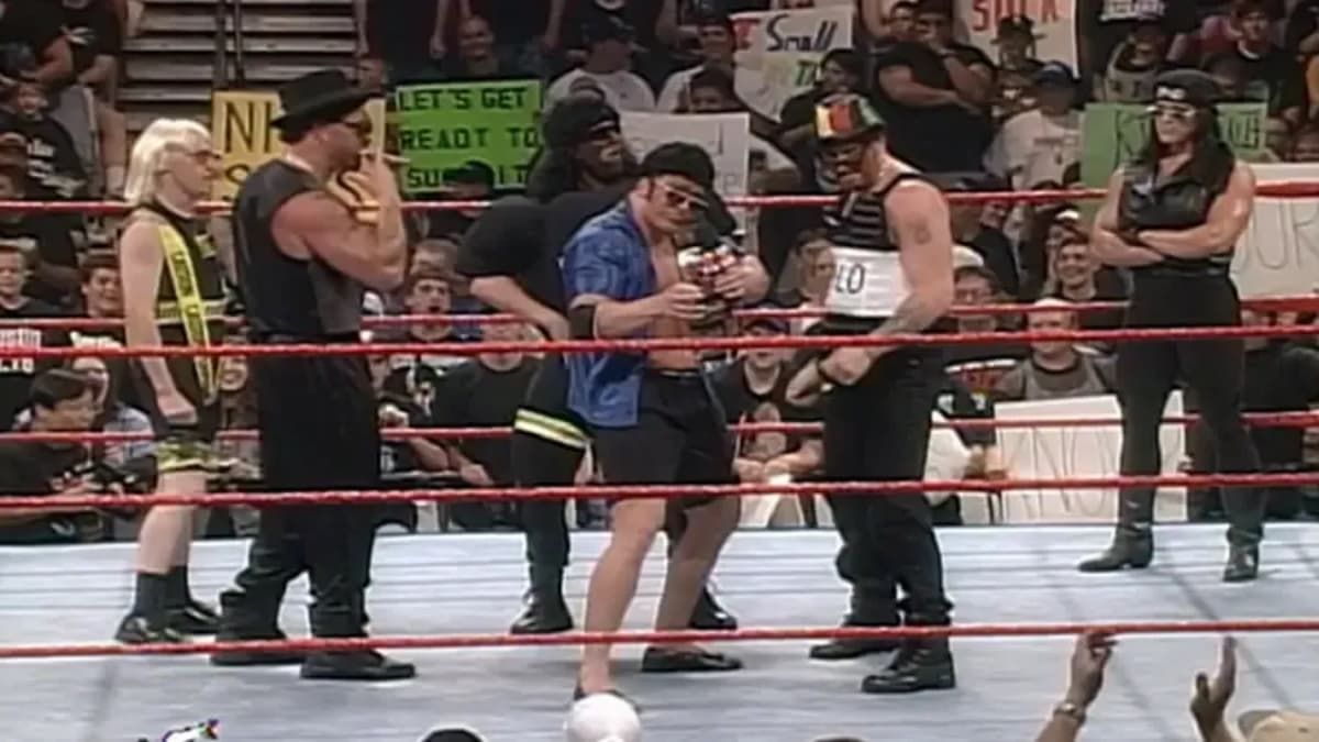 D-Generation X parodying the Nation of Domination