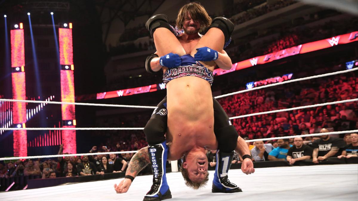 AJ Styles and Chris Jericho on Raw after WrestleMania 32