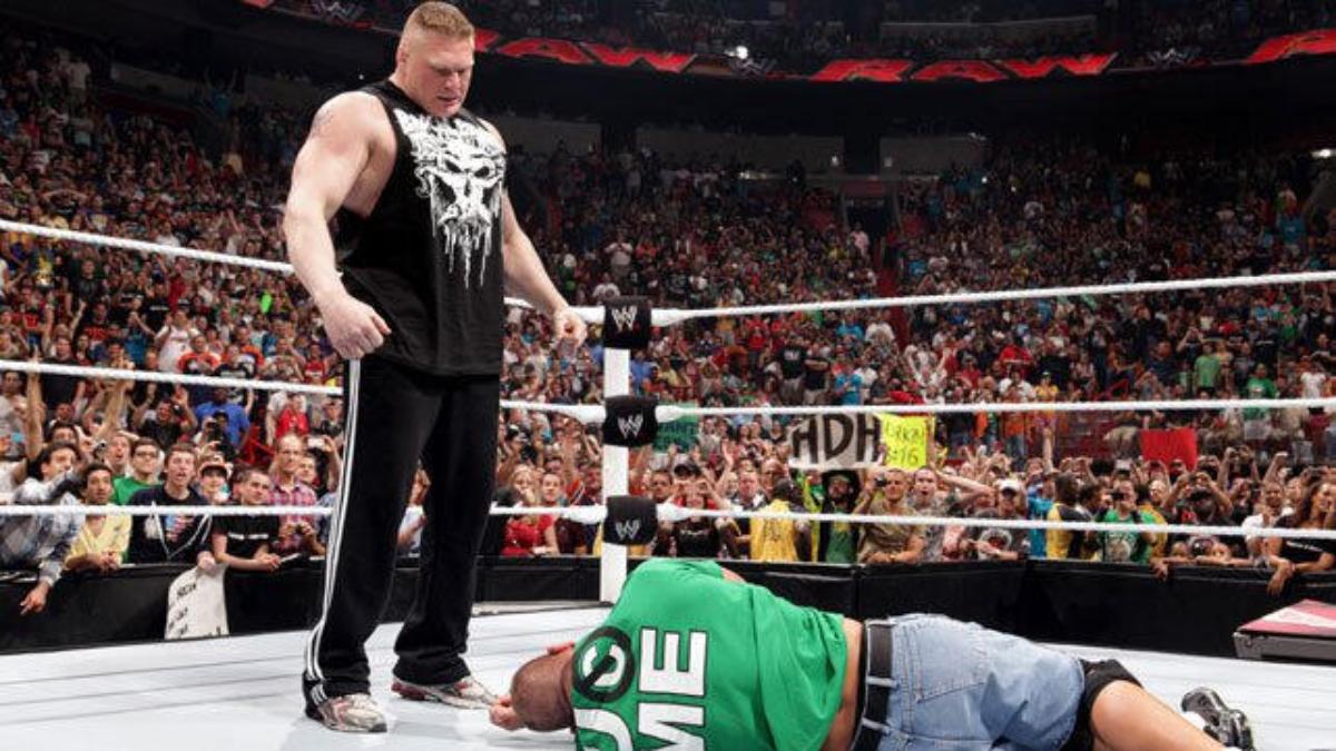 Brock Lesnar on Raw after WrestleMania 28