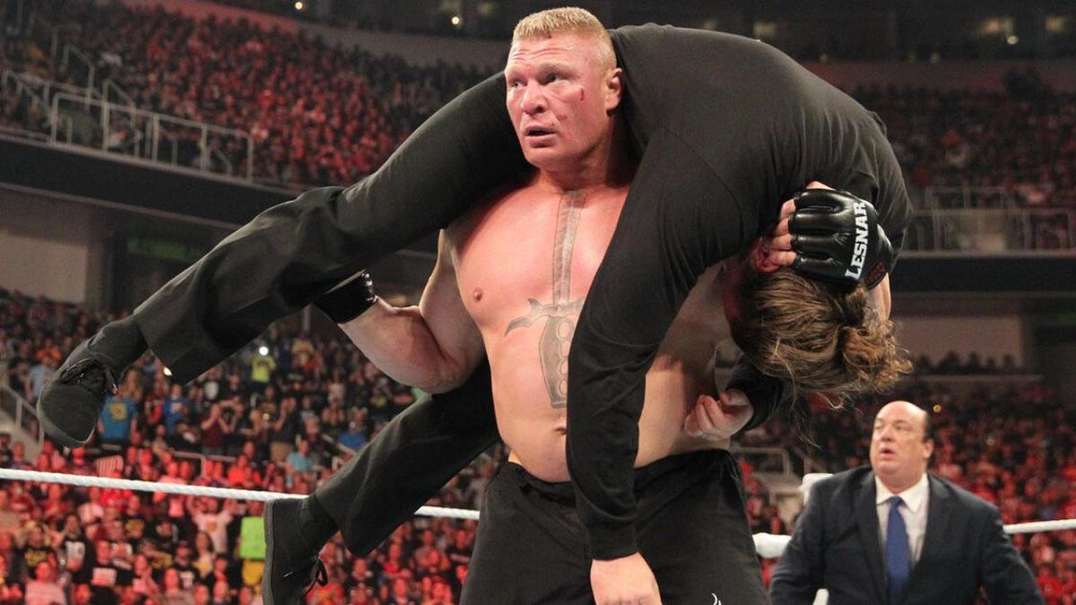 Brock Lesnar at Raw after WrestleMania 31
