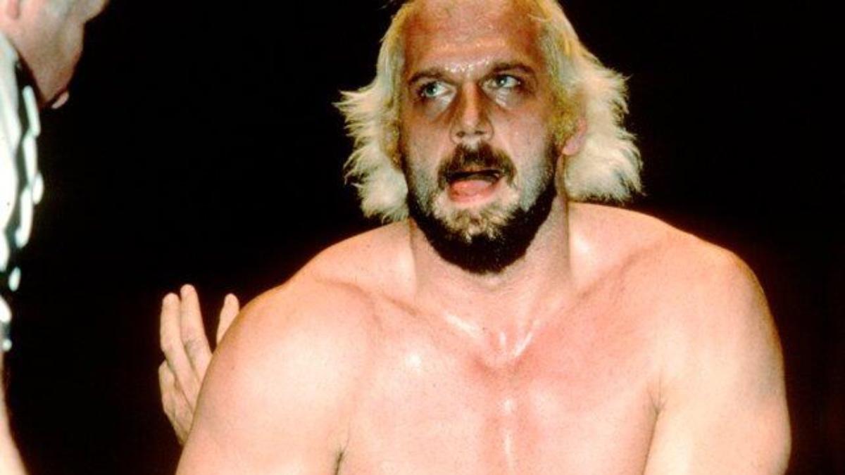 Jesse Ventura with receding blonde hair