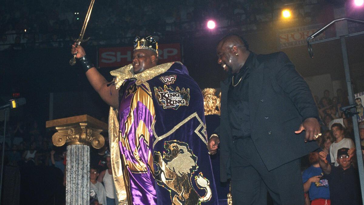King Mabel with Mo at King of the Ring 1995