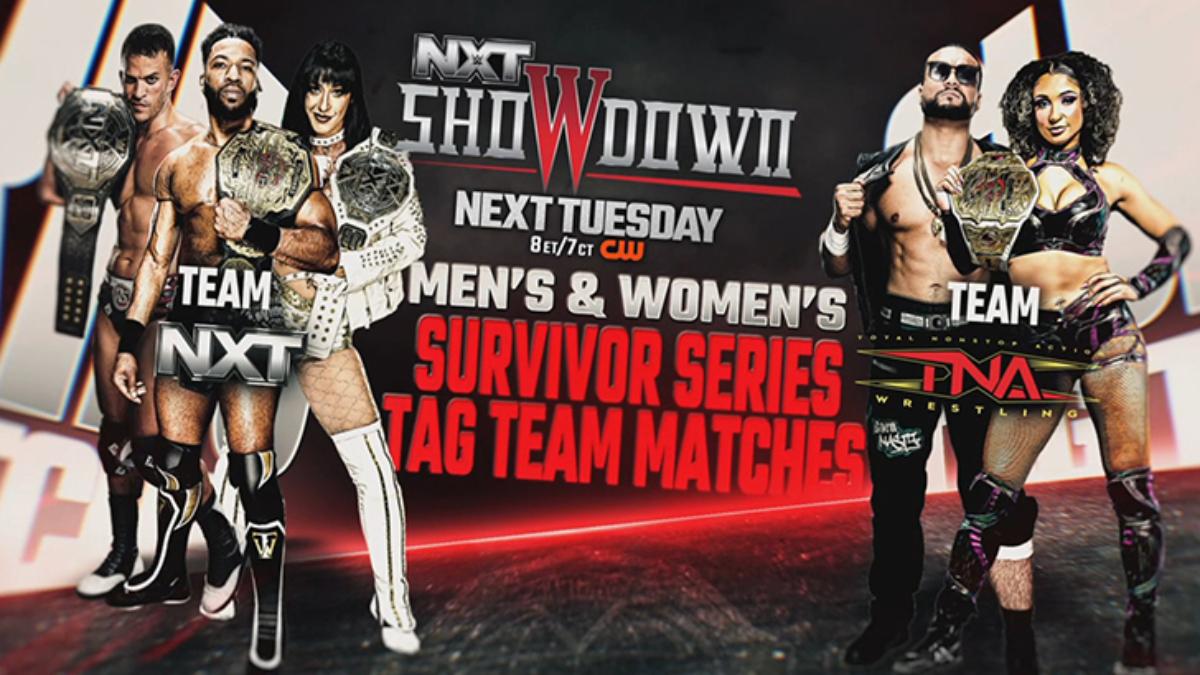 Poster for NXT vs. TNA Showdown October 2025