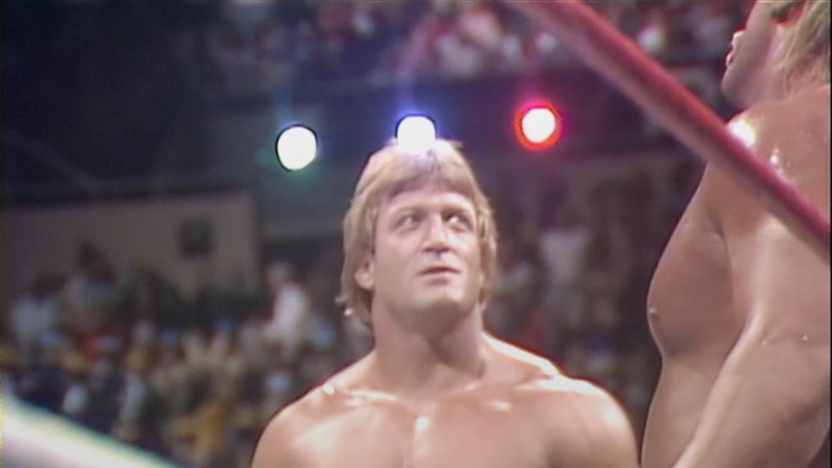 Paul Orndorff with Hulk Hogan on the May 11, 1985 episode of WWE Saturday Night's Main Event