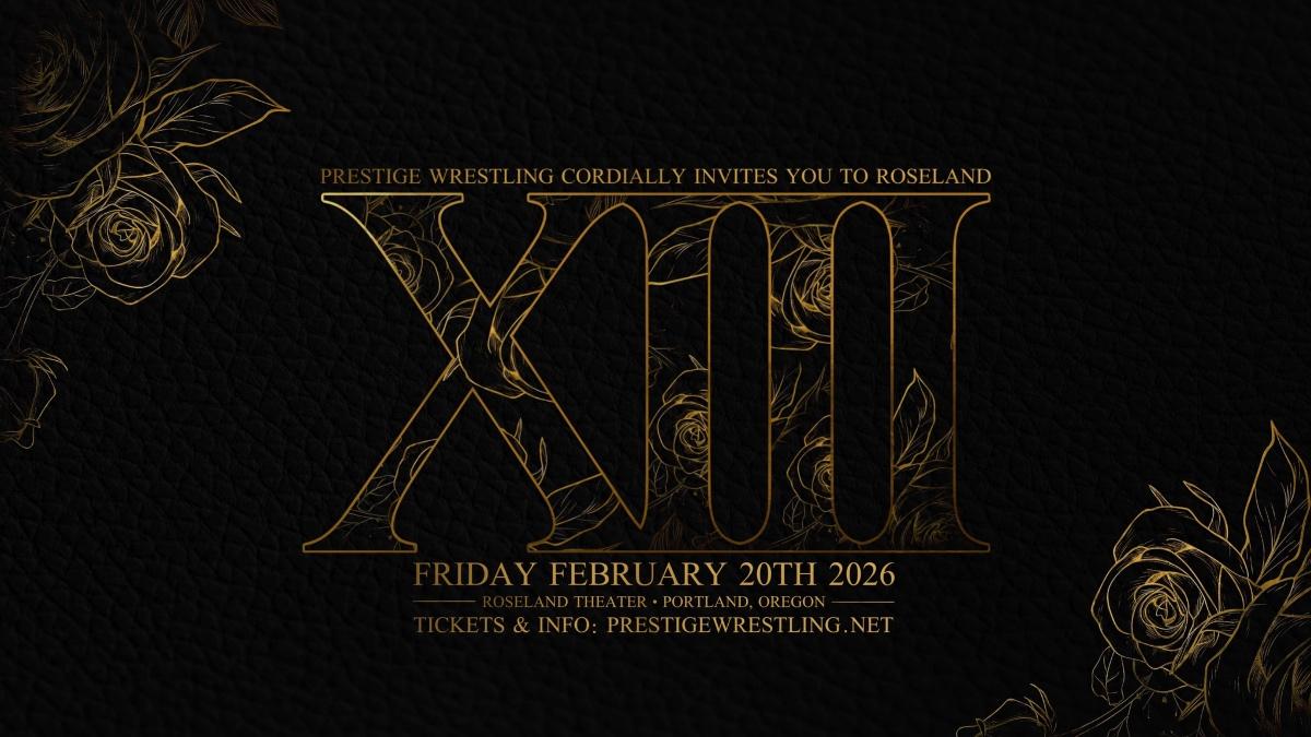 Logo for Prestige Wrestling Roseland XIII