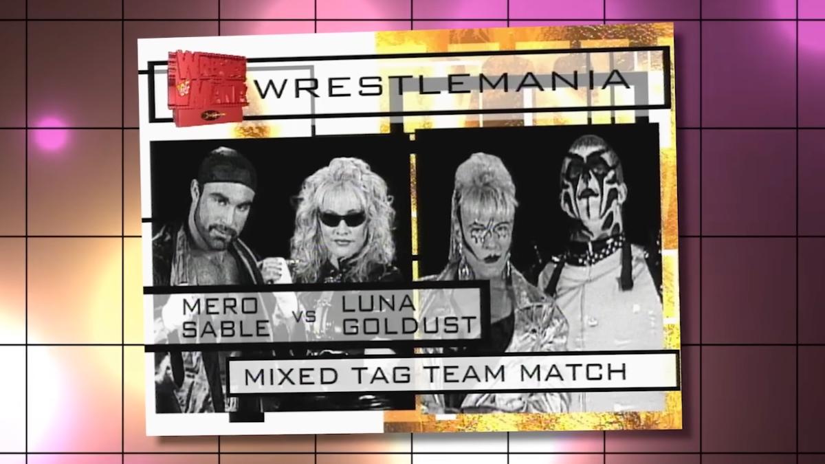 Graphic for Marc Mero & Sable vs. Goldust & Luna Vachon at WWE WrestleMania XIV