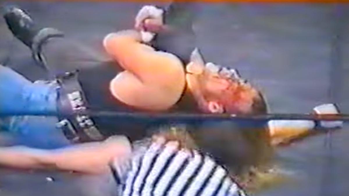 Shawn Michaels pinning Venom in the TWA