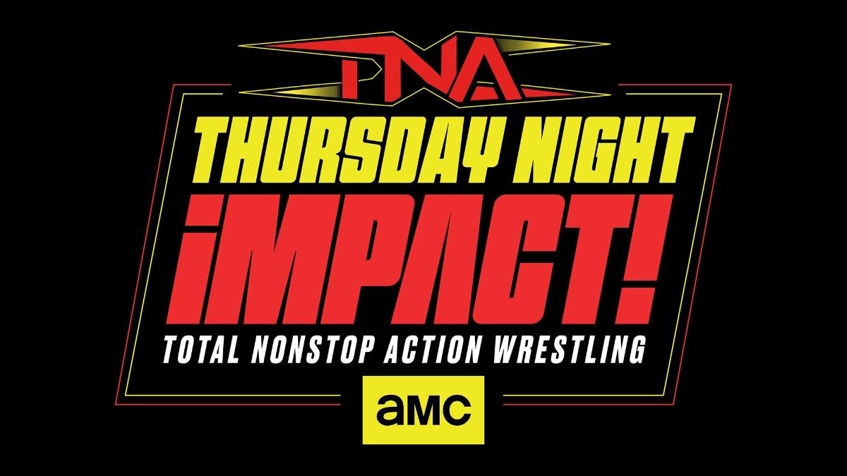 TNA IMPACT logo with AMC logo on the bottom