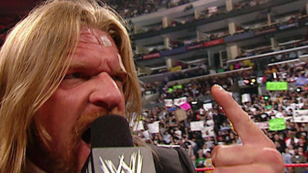 Triple H on Raw after WrestleMania 21