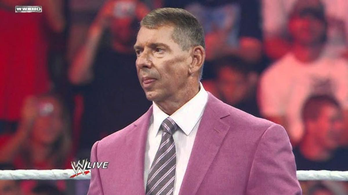 Vince McMahon in pink suit in Summer 2011
