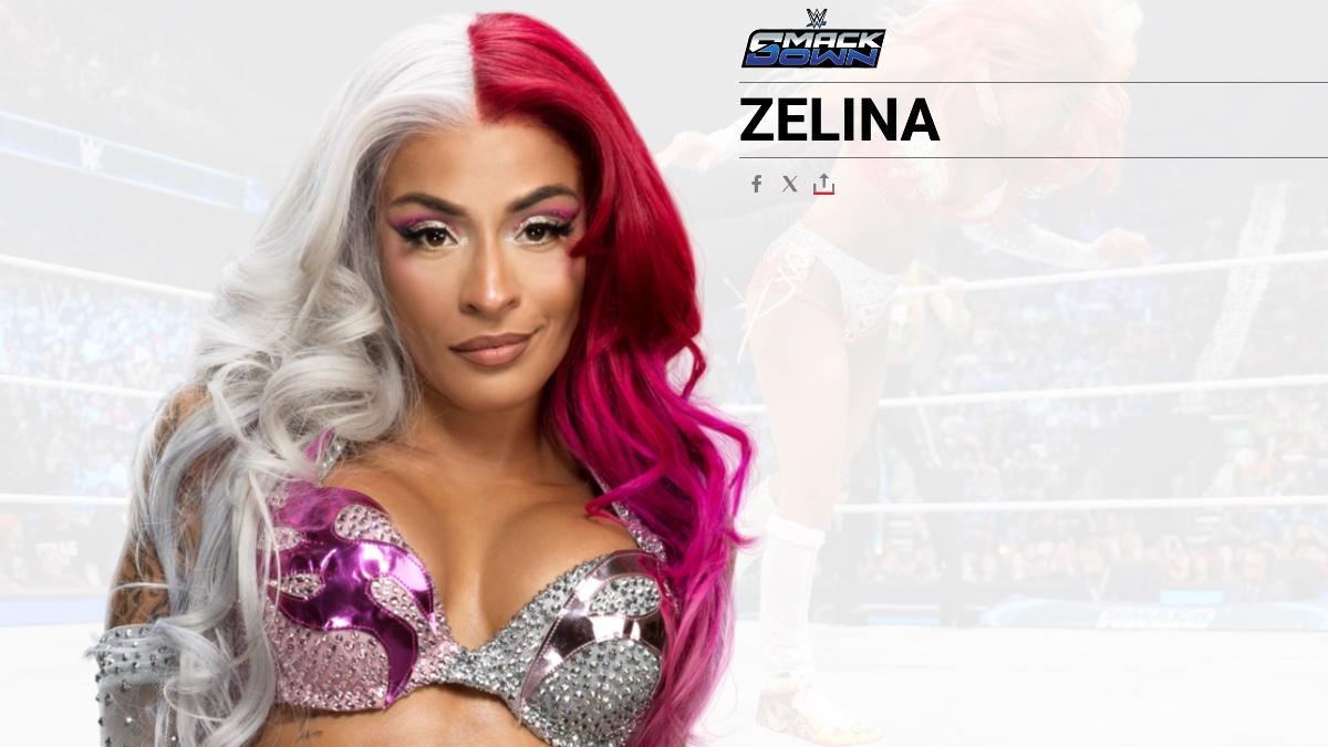 WWE.com profile for Zelina Vega listing her name as just Zelina